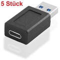 3.0 USB Kabel Adapter A Stecker männlich auf USB-C Kupplung Buchse weiblich