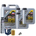 Motoröl 5W40 LIQUI MOLY Top Tec 4100 8L+BOSCH Ölfilter+Cera Tec+Ölablassschraube