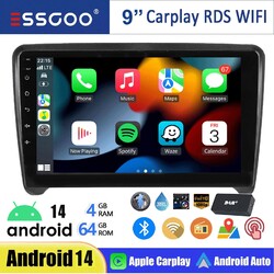 Für Audi TT MK2 8J 2006-2014 Android 14 Carplay Autoradio GPS Navi WLAN DAB+AHD