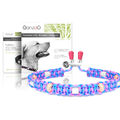 EM-Keramik-Halsband aus Paracord, Zier-Halsband für Hunde Größe XS-L blaumagenta