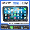 Octa core Android 14 6+128GB Autoradio Carplay Cam Für VW GOLF 5 6 Touran Tiguan