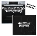 Herdset BOSCH Backofen EcoClean + Induktionskochfeld CombiZone autark 60 cm NEU