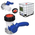IBC Adapter Klappenhahn Tank Container Auslaufhahn S75x6 Wasserhahn -62mm