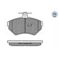 1x ORIGINAL® Meyle 025 219 4516/PD Bremsbelagsatz, Scheibenbremse Vorne, exkl.