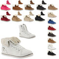 Warm Gefütterte Damen Sneakers Winter Sportschuhe 98722 Schnürer 36-41 New Look