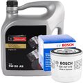 BOSCH ÖLFILTER + 5 LITER ORIGINAL FORD MOTORCRAFT 5W-30 A5 MOTORÖL 5W30 ÖL