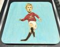 Manchester United FC Legend David Beckham Karikatur Holzuntersetzer