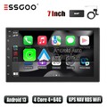 2 DIN 7" Apple Carplay DAB+ Android 13 Auto 4+64G Autoradio GPS Navigation Wifi