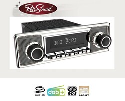 für BMW 1802 2002 2000 C Oldtimer Auto Radio Becker Retro Optik DAB+ UKW AUX In