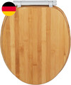 WENKO Wc-Sitz Mod. Bambusa, Toilettensitz Aus Bambus Mit Easy-Close Absenkautoma