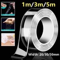 Doppelseitiges Klebeband Transparent Nano Band Tape beidseitig extra stark 1-10M