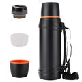 Isolierflasche 2,5 Liter Thermosflasche aus Edelstahl Camping Thermoskanne DHL