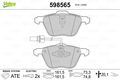 VALEO Bremsbelagsatz, Scheibenbremse 598565 für FORD SEAT VW
