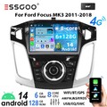 6+128G DAB+ Carplay Android14 Autoradio GPS Navi AM Für Ford Focus MK3 2012-2018
