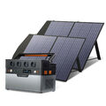 ALLPOWERS Solargenerator 1092WH Tragbare Powerstation mit 2* 100W Solarpanel