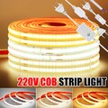 220V COB LED Streifen Stripe IP67 Wasserdicht Flexibel Lichtschlauch Lichtband