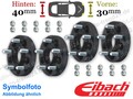 Spurplatten schwarz 30mm & 40mm/Achse u.a.: Ford Kuga III DFK Bj. 2019-2025
