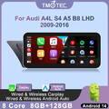 10.25" Android 14 8+128GB Autoradio GPS DSP TPMS CarPlay Für Audi A4/A5/B8/S4/S5