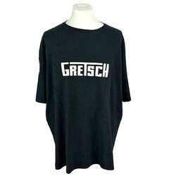 T-Shirt Gretsch XXXL schwarz Schlagzeug T-Shirt Schlagzeuger T-Shirt übergroßes Logo T-Shirt