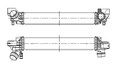 Ladeluftkühler für BMW F45 1.5 X1 F48 X2 F39 Mini NRF 309115 2014 ->