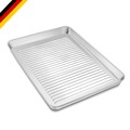 Backblech, Edelstahl Rechteckig Backform Kuchenblech, Ofenblech Tablett zum B...