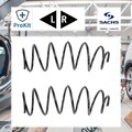 2x ORIGINAL® Sachs Fahrwerksfeder Vorne für Smart Fortwo Coupe Fortwo Cabrio