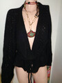 Uta Raasch by Peter Hahn Strickjacke Cardigan wolljacke   Ajour 46 XL Alpaka