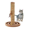 Kratzsäule für Katzen Kratzstamm Kratzbaum interaktiv Kratzturm Katzenspielzeug
