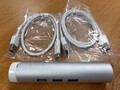 ORICO 2in1 USB-C / USB 3.0 auf Ethernet Adapter mit 3 USB 3.0 Hub Ports 5Gbps