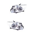 Halogen Scheinwerfer Set links & rechts Hauptscheinwerfer HB3 für Toyota Auris