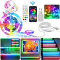 LED Band USB Streifen RGB Stripe Lichtleiste TV Beleuchtung Farbwechsel dimmbar
