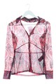 COMMA Transparenz-Bluse Damen Bluse Gr. DE 36 schwarz-rot-lila Casual-Look