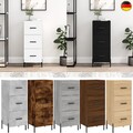 Sideboard Kommode Anrichte Beistellschrank Metall Schrank mit 3 Schubladen 