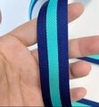 25 mm Mode Kariert Ripsband Marineblau Designer Insp Qualität Elasthan Borte