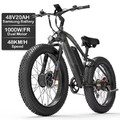 LANKELEISI Elektrofahrrad 26 Zoll E-Mountainbike e-bike 2000W 50KM/H MG740PLUS