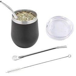 Mate-Tee Set Edelstahl Becher Doppelwand mit Bombilla Tee Tasse Kürbis Set