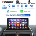 Carplay Autoradio WIFI RDS KAM+ 64GB Für BMW X3 E83 2004-2012 Android13 GPS Navi