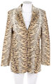 Alba Moda Blazer Vintage Animal Print D 36 nude sand beige