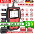 2025 Ancel VD700 Pro Profi KFZ Diagnosegerät Auto OBD2 Scanner EPB DPF Für VAG