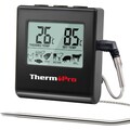 Fleischthermometer Grillthermometer digital Bratenthermometer Ofenthermometer...