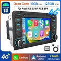 Android 14 Für AUDI A3 8P 2003-2012 Autoradio Apple Carplay GPS Navi WIFI 6+128G