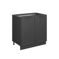 Spülenunterschrank Vicco Fame-Line 80 cm mit Regal, AP Anthrazit