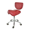Sattelhocker mit Lehne Rollhocker Arbeitshocker Drehhocker Praxis Friseur Büro