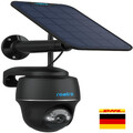 Solarbetriebene Überwachungskamera | 5MP HD mit 355° Schwenk