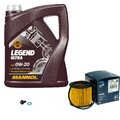 BOSCH Ölfilter 5 L MANNOL 0W-20 Legend Ultra für Toyota Yaris 1.3 1.0 Verso S