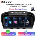 8,8" Linux CarPlay Autoradio für BMW E60 E61 E90 E91 CCC Android Auto Bluetooth