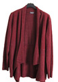 Damen Strickjacke, Cardigan von Yessica, bordeaux, asymetrisch,  Gr 38/40