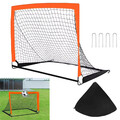 Kinder Fußball Rebounder Kickback Tor Rückprallwand Trainingsnetz 120x90x90cm