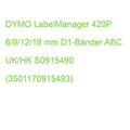 DYMO LabelManager 420P 6/9/12/19 mm D1-Bänder ABC UK/HK S0915490 (3501170915493)