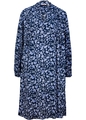 Tunika-Kleid mit Blumenprint Gr. 38 Dunkelblau Paisley Langarm Mini-Dress Neu*